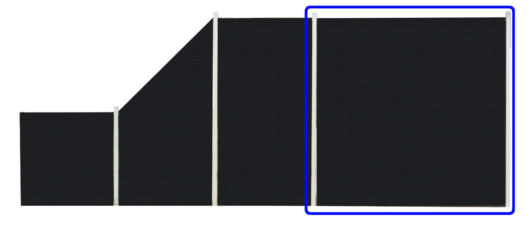 Płot Panelowy Dwustronny 180x180cm Technorattan – kolor miodowy
